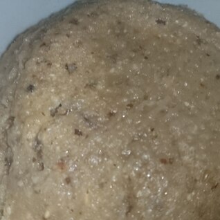 小麦粉煎り糠おからグルテン粉作置羊羹亜麻仁油蒸パン